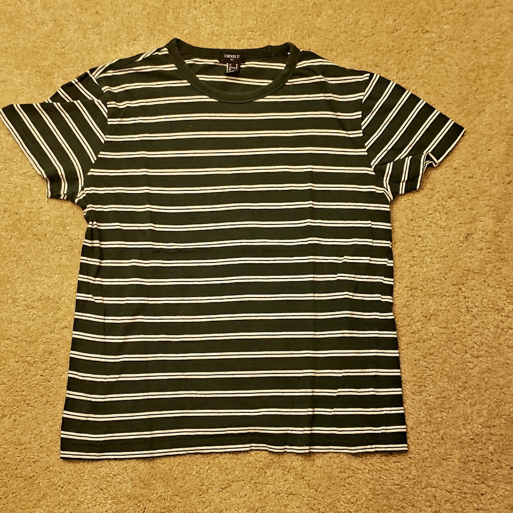 Forever 21 Mens Striped Shirt